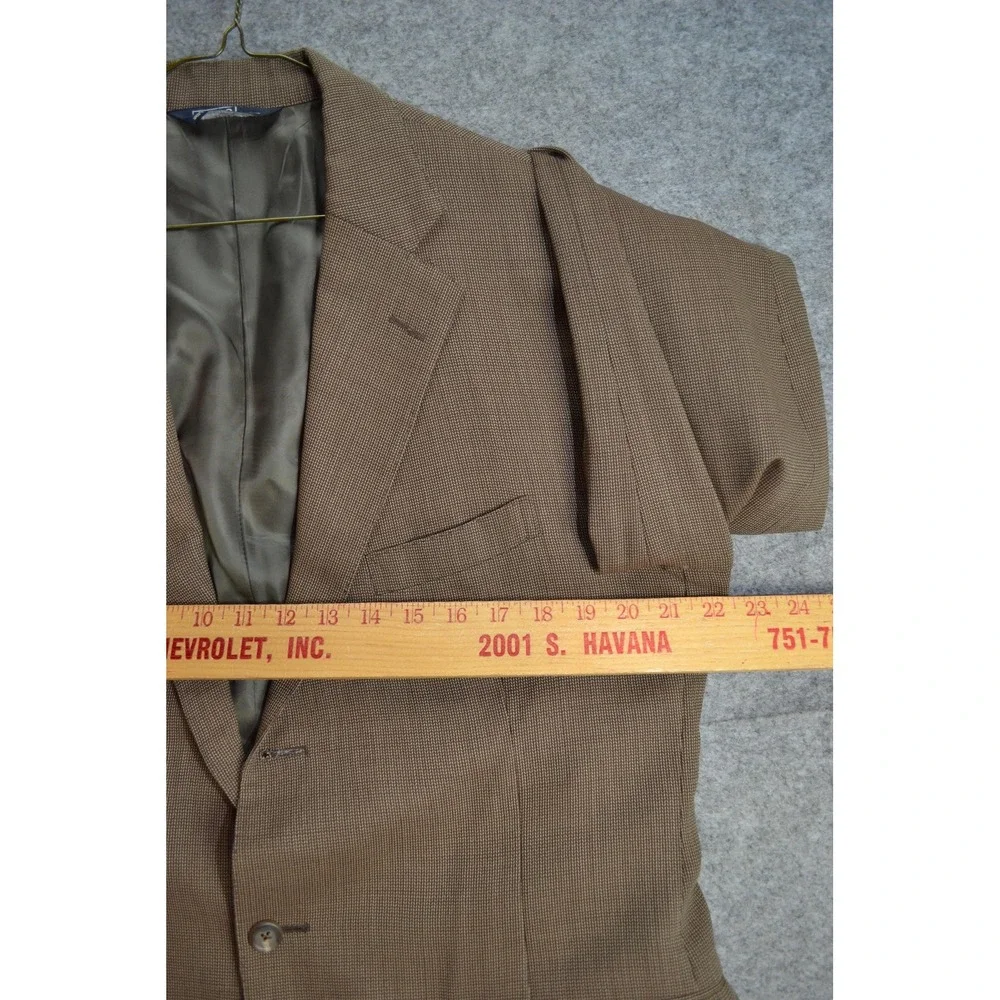 VTG Polo Ralph Lauren‎ Blazer Mens 41 Brown Wool Blend Sport Coat Jacket USA